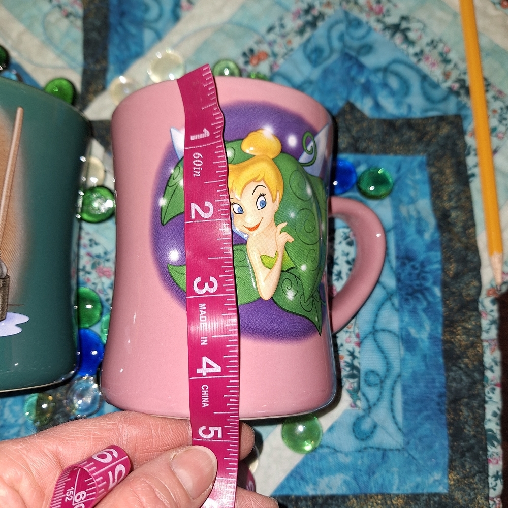 Disney Vintage 3D Mickey Mouse & Tinker Bell Mugs-Retired Mugs - Picture 6 of 7